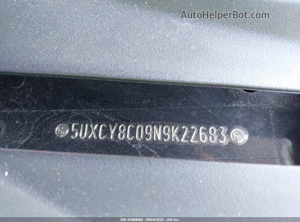 5UXCY8C09N9K22683 2022 BMW X6 Black Вид підкапотного простору