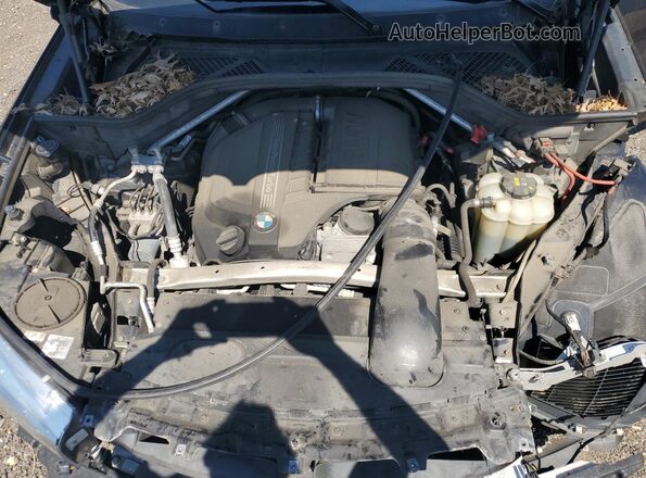 5UXKU2C39H0U28450 2017 BMW X6 Black Вид підкапотного простору
