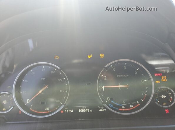 5UXKU2C39H0U28450 2017 BMW X6 Black Вид щитка приладів