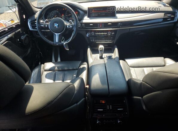 5UXKU2C39H0U28450 2017 BMW X6 Black Вид панелі приладів