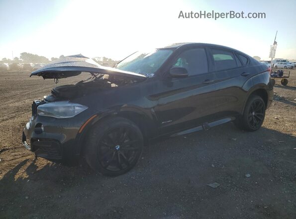 5UXKU6C52K0Z66990 2019 BMW X6 Черный Передняя левая четверть