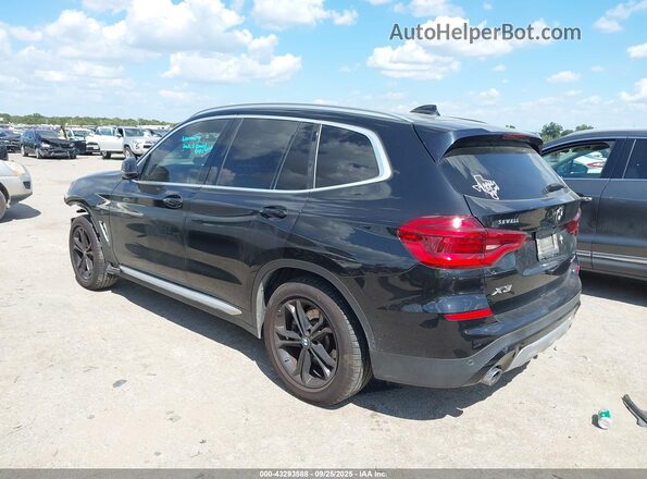 5UXTY3C04M9E94658 2021 BMW X3 Черный Задняя левая четверть
