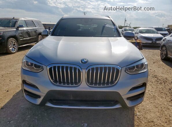 5UXTY5C09M9F59807 2021 BMW X3 Silver Դիմացի տեսք