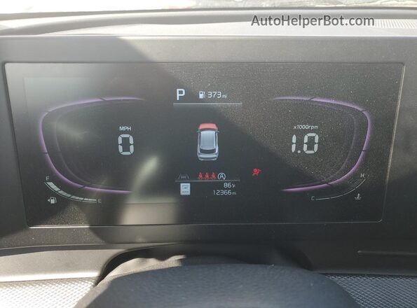 5XYK2CDF2SG312353 2025 KIA SPORTAGE White Vista del cuadro de instrumentos