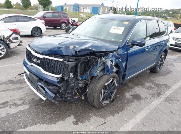 5XYP34GC6RG452863 2024 KIA TELLURIDE Blue Front left