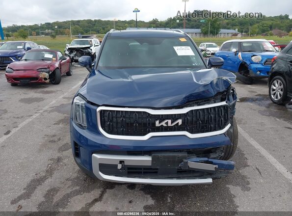 5XYP34GC6RG452863 2024 KIA TELLURIDE Blue Rear interior view