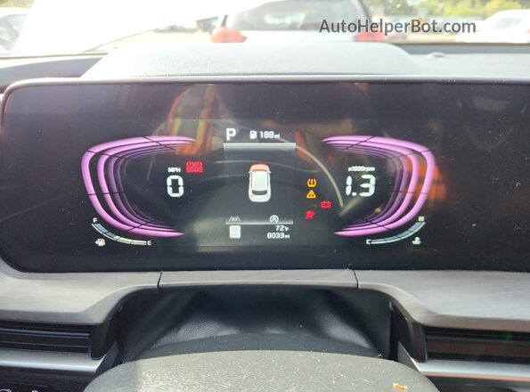 5XYP3DGC6SG591154 2025 KIA TELLURIDE White Instrument cluster view
