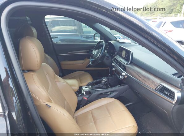 5XYP54HC4MG140493 2021 KIA TELLURIDE Black წინა სალონის ხედი