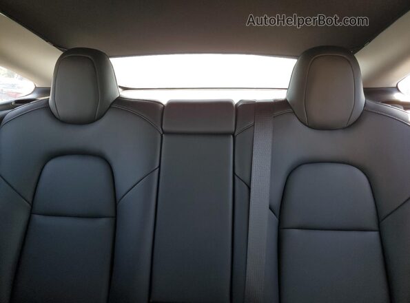 5YJ3E1EA5JF052829 2018 TESLA MODEL Gray Rear seats view