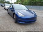 2021 Tesla Model 3 Standard Range Plus Rear-wheel Drive Blue vin: 5YJ3E1EA6MF854617
