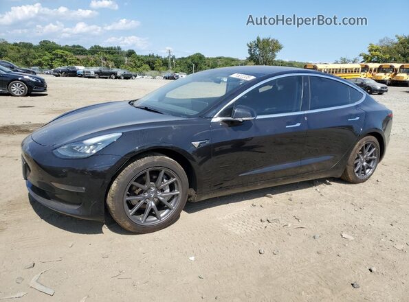 5YJ3E1EB0JF070521 2018 TESLA MODEL Black Առջևի ձախ երեք քառորդ տեսարան