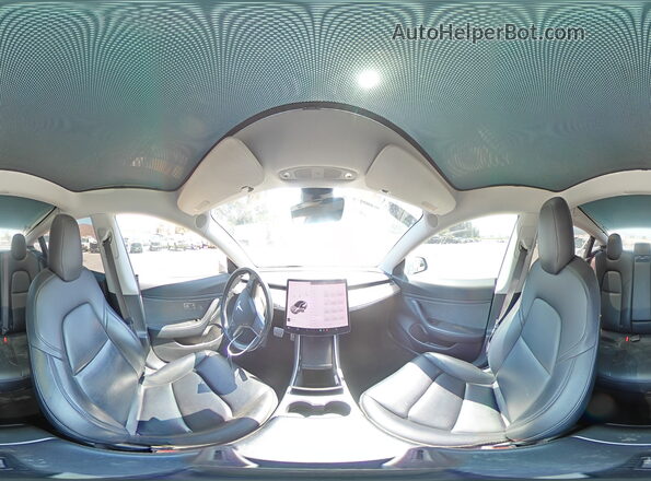 5YJ3E1EB0JF083446 2018 TESLA MODEL Silver VIN კოდის სტიკერის ხედი