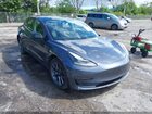 2021 Tesla Model 3 Long Range Dual Motor All-wheel Drive Gray vin: 5YJ3E1EB0MF924623