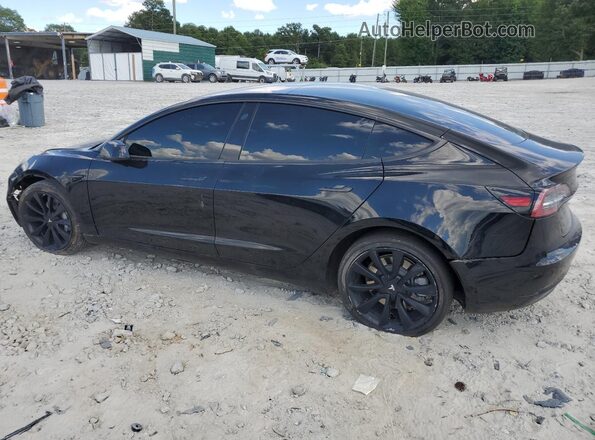 5YJ3E1EB3JF147527 2018 TESLA MODEL Черный Задняя левая четверть