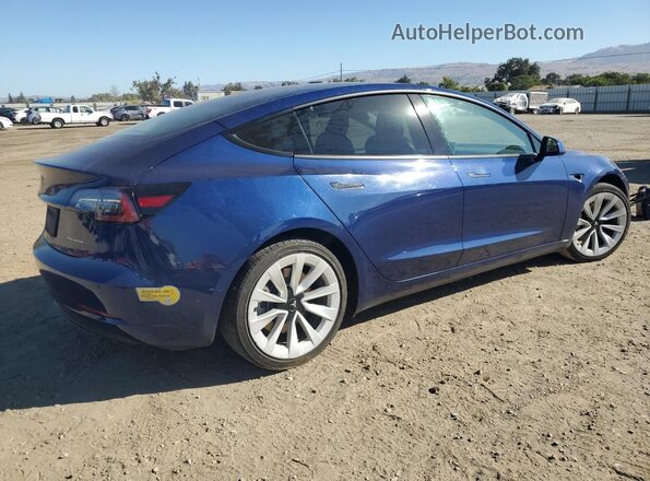 5YJ3E1EB3NF189850 2022 TESLA MODEL Blue Trasero derecho