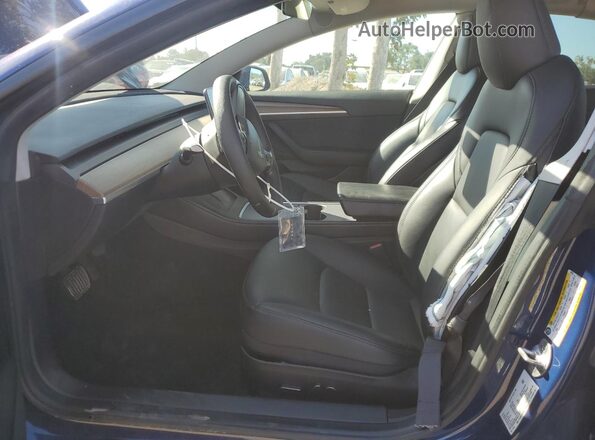 5YJ3E1EB3NF189850 2022 TESLA MODEL Blue Vista interior delantera