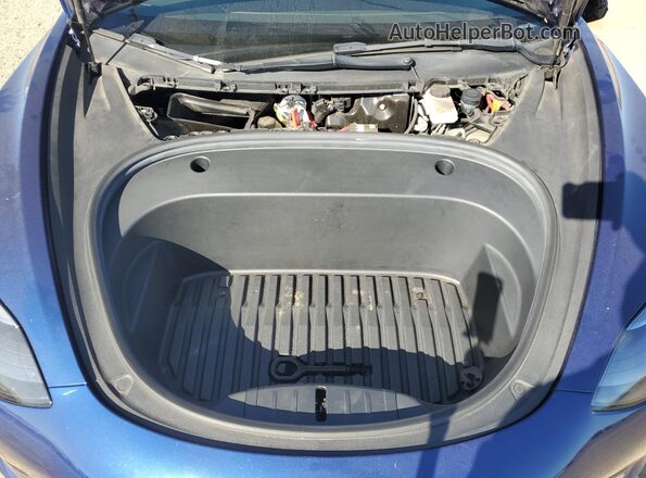 5YJ3E1EB3NF189850 2022 TESLA MODEL Blue Vista interior trasera