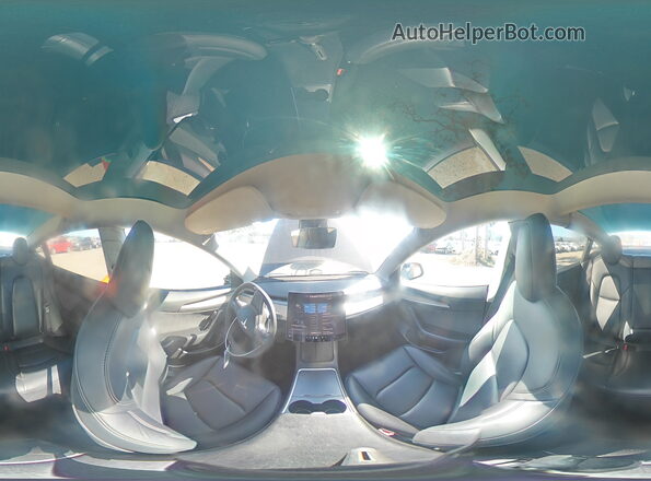 5YJ3E1EB3NF189850 2022 TESLA MODEL Blue Vista de la etiqueta del VIN
