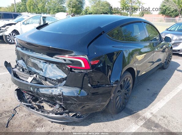 5YJ3E1EB5SF926431 2025 TESLA MODEL 3 Черный Задняя правая четверть