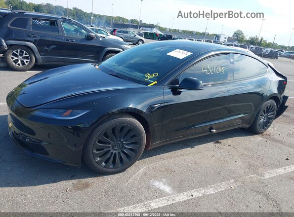5YJ3E1EB5SF926431 2025 TESLA MODEL 3 Черный Передняя левая четверть