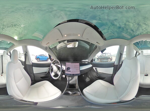 5YJ3E1EB6JF078641 2018 TESLA MODEL Черный Панорамный вид салона 360°