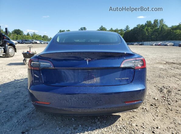 5YJ3E1EBXJF151011 2018 TESLA MODEL Blue Հետևի տեսք