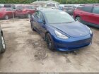 2022 Tesla Model 3 Performance Dual Motor All-wheel Drive Blue vin: 5YJ3E1EC7NF307648