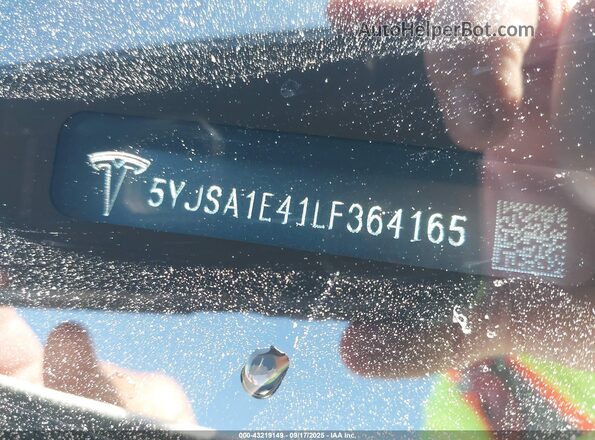 5YJSA1E41LF364165 2020 TESLA MODEL S Белый Вид подкапотного пространства