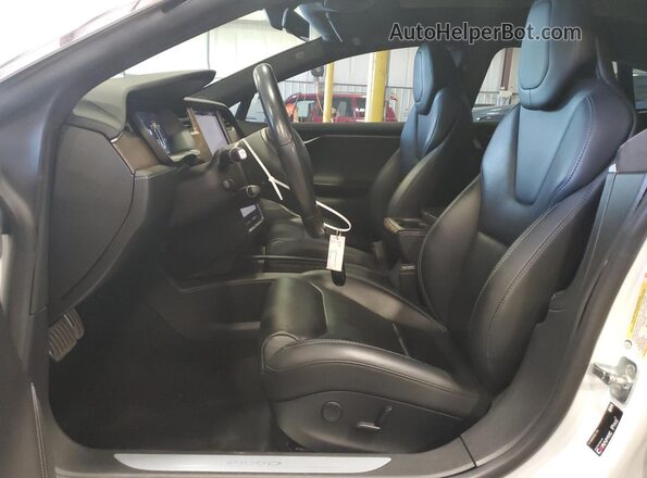 5YJSA1E46JF293221 2018 TESLA MODEL Белый Вид салона спереди