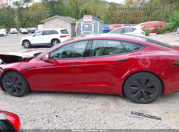 5YJSA1E52SF549185 2025 TESLA MODEL S Красный Панорамный вид салона 360°