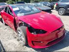 2021 Tesla Model S Long Range Dual Motor All-wheel Drive Red vin: 5YJSA1E55MF455921