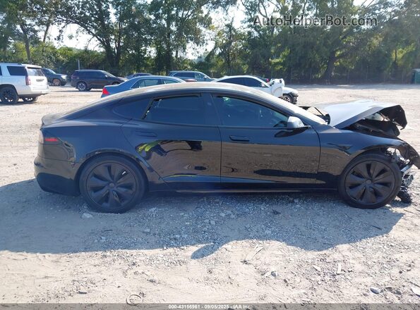 5YJSA1E55PF526362 2023 TESLA MODEL S Черный Вид задней части салона