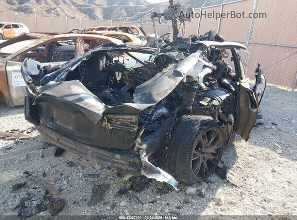 5YJSA1E57MF440482 2021 TESLA MODEL S Черный Задняя правая четверть