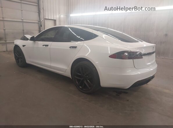 5YJSA1E5XMF432277 2021 TESLA MODEL S Белый Задняя левая четверть