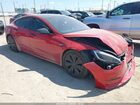 2021 Tesla Model S Plaid Tri Motor All-wheel Drive Red vin: 5YJSA1E60MF441885