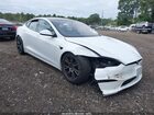 2021 Tesla Model S Plaid Tri Motor All-wheel Drive White vin: 5YJSA1E6XMF443014
