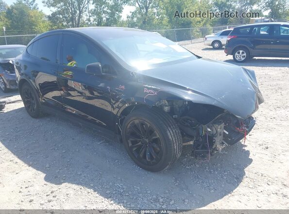 5YJXCBE23LF242783 2020 TESLA MODEL X Черный Передняя правая четверть