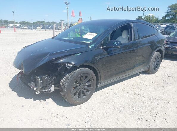 5YJXCBE23LF242783 2020 TESLA MODEL X Черный Передняя левая четверть