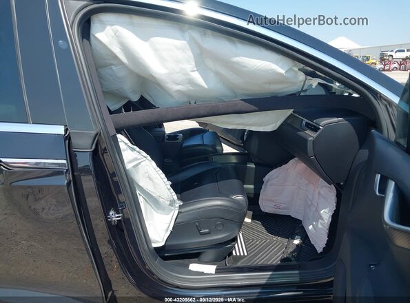 5YJXCBE40HF077672 2017 TESLA MODEL X Черный Вид салона спереди