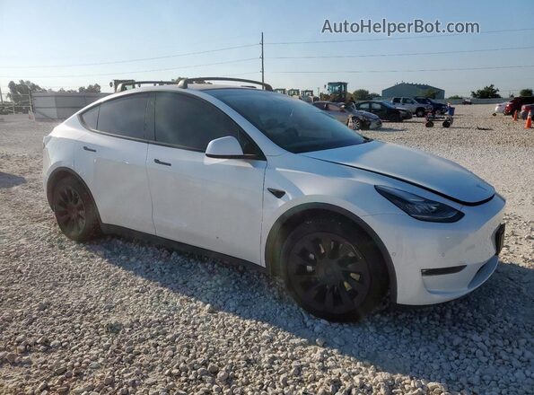 5YJYGAEE1MF214656 2021 TESLA MODEL Белый Передняя правая четверть