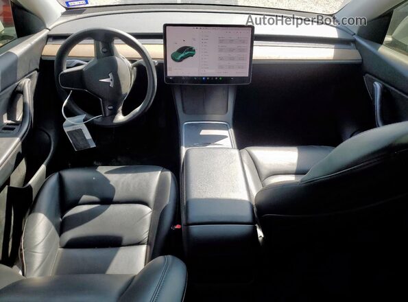 5YJYGAEE1MF214656 2021 TESLA MODEL Белый Вид панели приборов