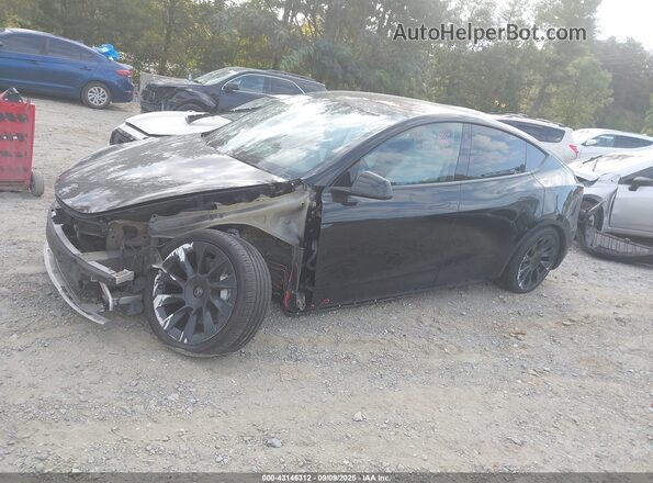 5YJYGDEE0MF230784 2021 TESLA MODEL Y Черный Панорамный вид салона 360°