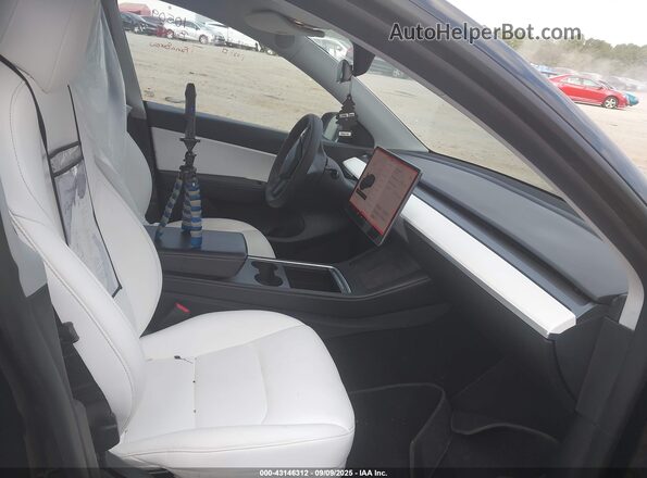 5YJYGDEE0MF230784 2021 TESLA MODEL Y Черный Вид салона спереди