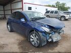 2021 Tesla Model Y Long Range Dual Motor All-wheel Drive Blue vin: 5YJYGDEE1MF199691