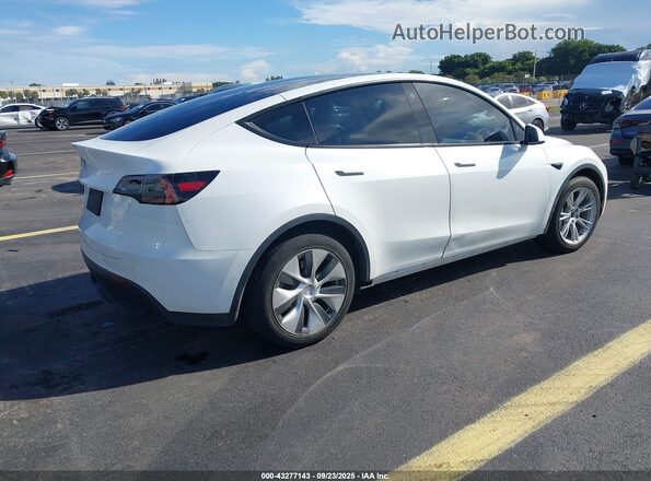 5YJYGDEE4MF252819 2021 TESLA MODEL Y White უკანა მარჯვენა