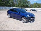 2021 Tesla Model Y Long Range Dual Motor All-wheel Drive Blue vin: 5YJYGDEE5MF176933