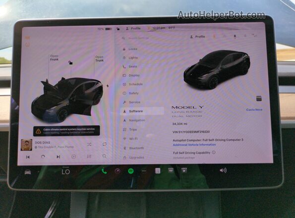 5YJYGDEE9MF219220 2021 TESLA MODEL Black Widok zestawu wskaźników