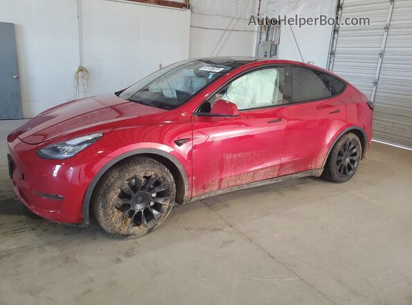 5YJYGDEE9MF249222 2021 TESLA MODEL Red Przód lewy