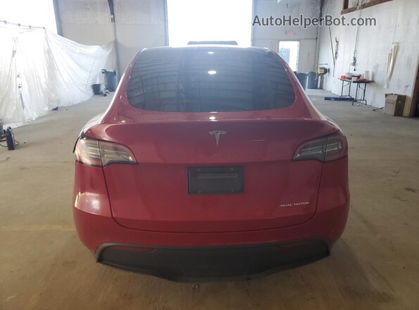 5YJYGDEE9MF249222 2021 TESLA MODEL Red Widok z tyłu