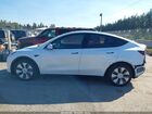 2021 Tesla Model Y Long Range Dual Motor All-wheel Drive White vin: 5YJYGDEEXMF078528